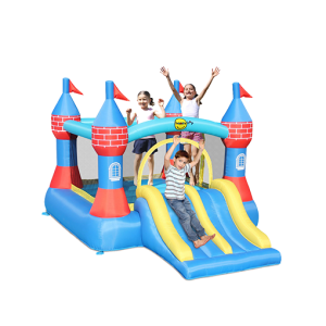 CASTELLO CON DOPPIO SCIVOLO <br> 370 x 265 x 220 cm
